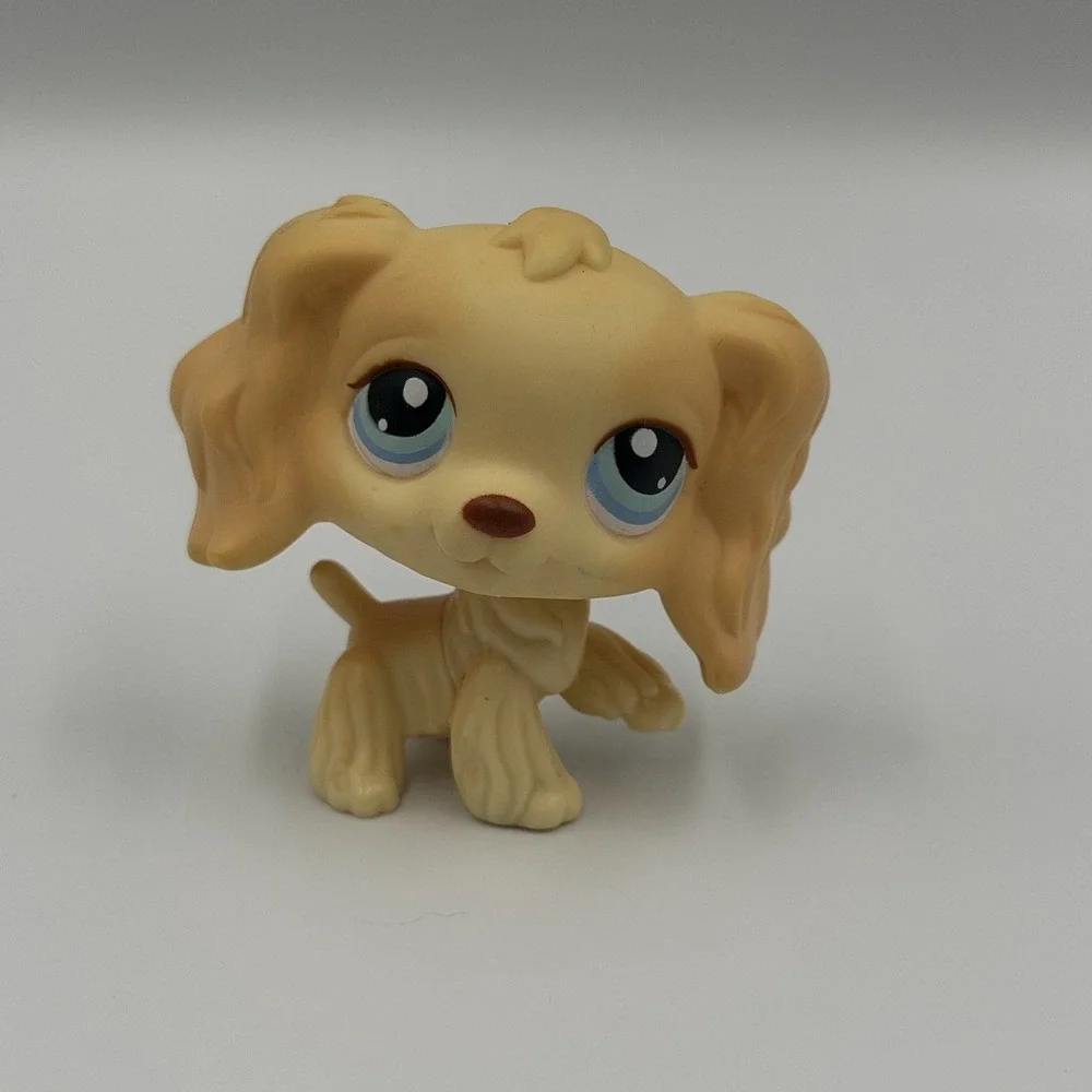 Littlest Pet Shop (LPS) #91 Cocker Spaniel‎ Dog with Blue Eyes